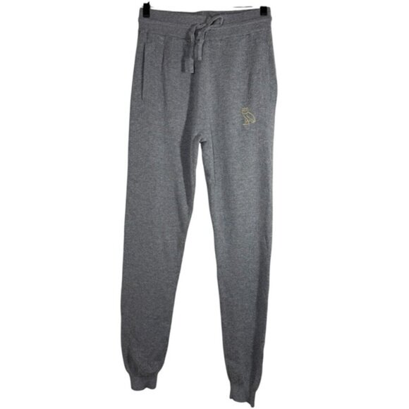 OVO Octobers Very Own Mens Heather Gray Knit Jogger Pants Size S - Picture 1 of 6